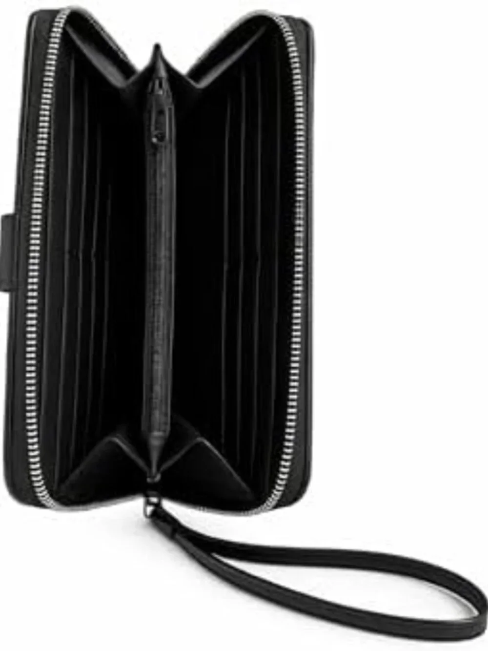 Stylish Women's Zip Around Wallet with Wrist Strap - Perfect for Everyday Use